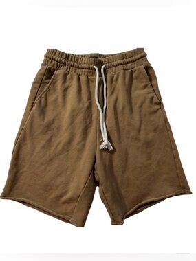 H&M Everyday Classic Khaki Jogging Track Shorts Loungewear Khaki Tan Men Small